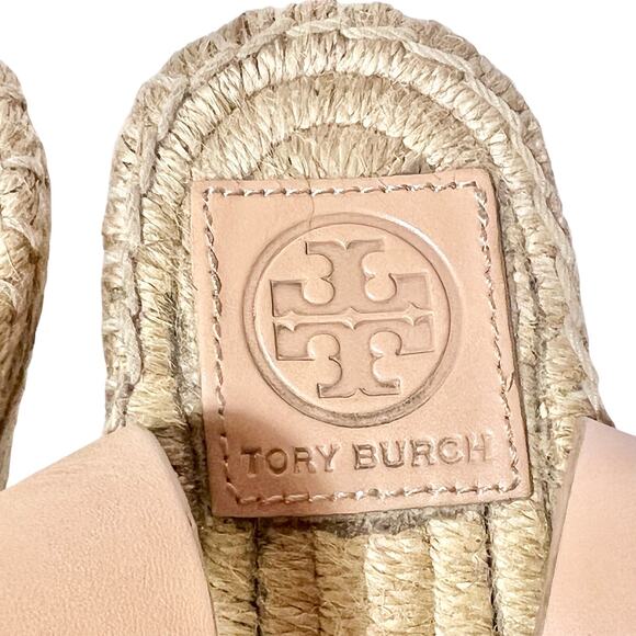 Tory Burch Bima 2 Espadrille Wedges Ankle Strap Sandals 46932 Used - Picture 10 of 14